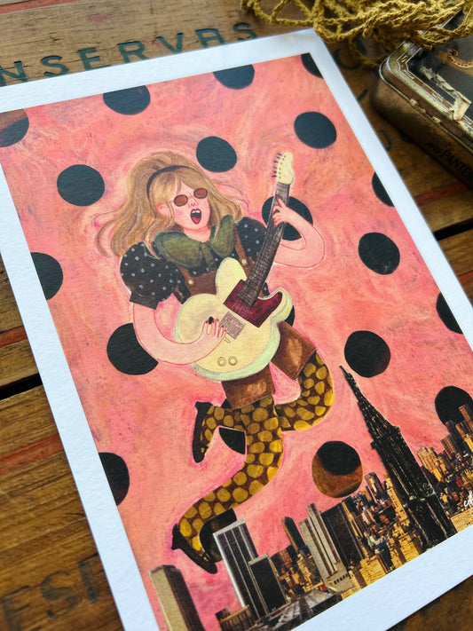 A5 Art print 'Grrrl'