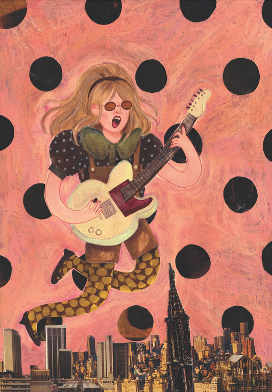 'Grrrl' Art print A5